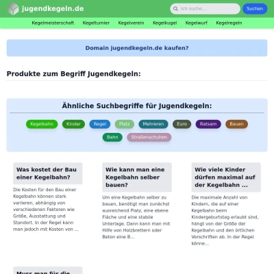 Screenshot jugendkegeln.de