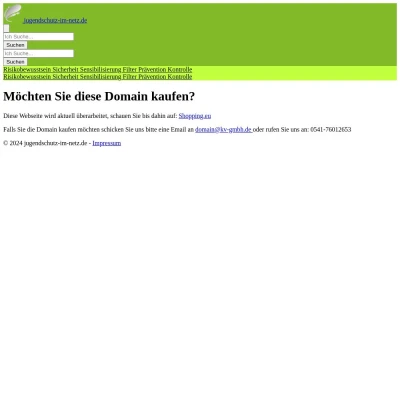 Screenshot jugendschutz-im-netz.de