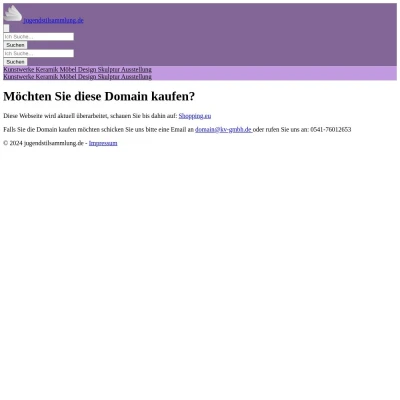 Screenshot jugendstilsammlung.de