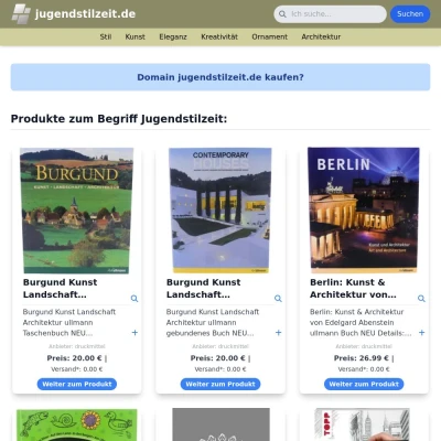 Screenshot jugendstilzeit.de