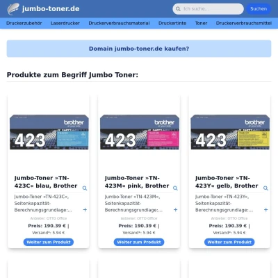 Screenshot jumbo-toner.de