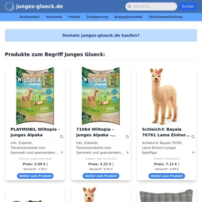 Screenshot junges-glueck.de