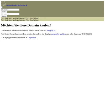 Screenshot junggesellenabschied-reisen.de