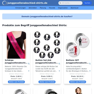 Screenshot junggesellenabschied-shirts.de