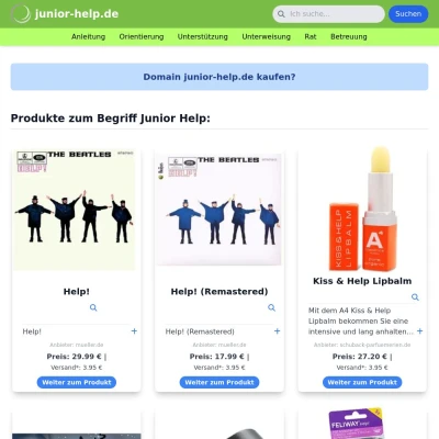 Screenshot junior-help.de