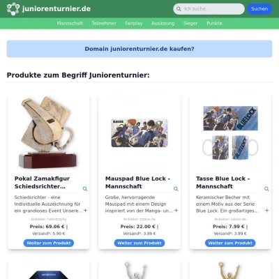 Screenshot juniorenturnier.de