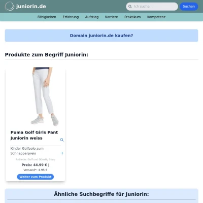 Screenshot juniorin.de