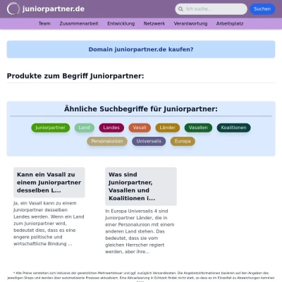 Screenshot juniorpartner.de