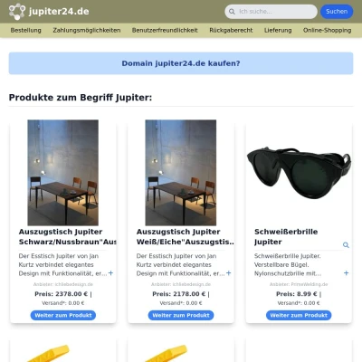 Screenshot jupiter24.de