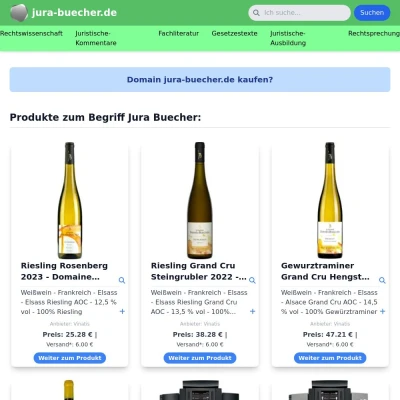Screenshot jura-buecher.de