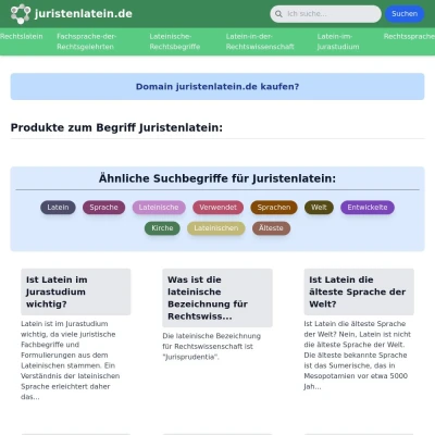 Screenshot juristenlatein.de