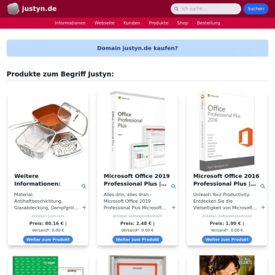 Screenshot justyn.de