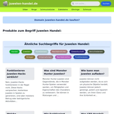 Screenshot juwelen-handel.de