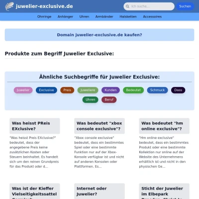 Screenshot juwelier-exclusive.de