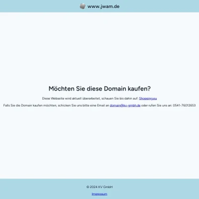 Screenshot jwam.de