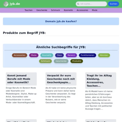 Screenshot jyb.de