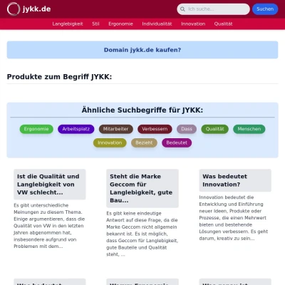 Screenshot jykk.de