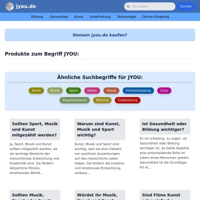 Screenshot jyou.de