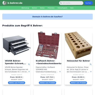 Screenshot k-bohrer.de
