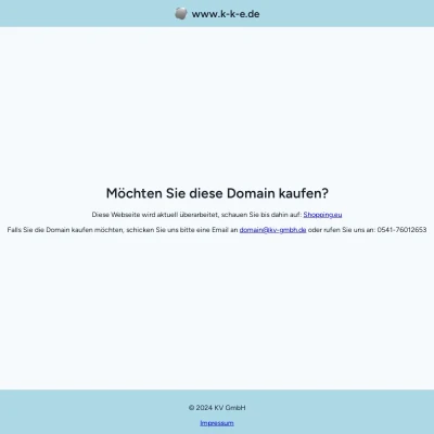 Screenshot k-k-e.de