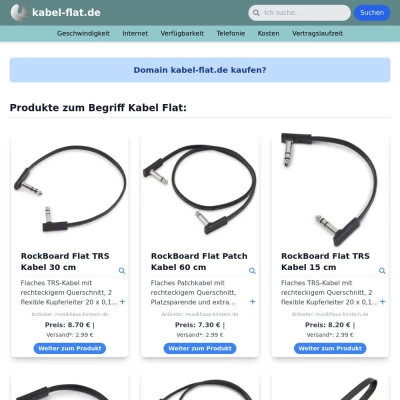 Screenshot kabel-flat.de