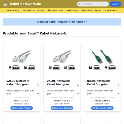 Screenshot kabel-netzwerk.de