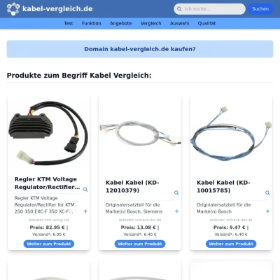 Screenshot kabel-vergleich.de