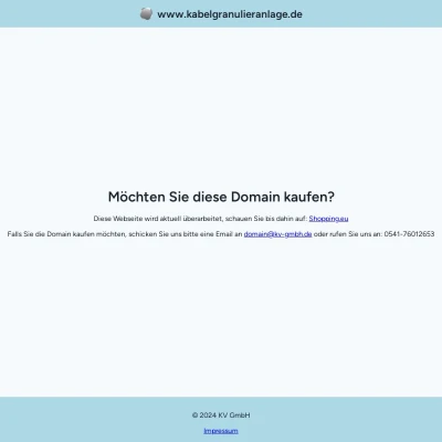 Screenshot kabelgranulieranlage.de