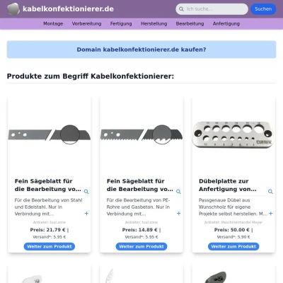 Screenshot kabelkonfektionierer.de