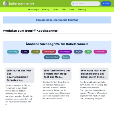 Screenshot kabelscanner.de