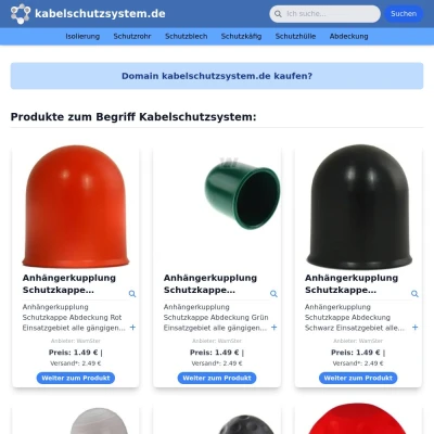 Screenshot kabelschutzsystem.de