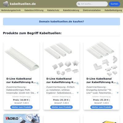 Screenshot kabeltuellen.de