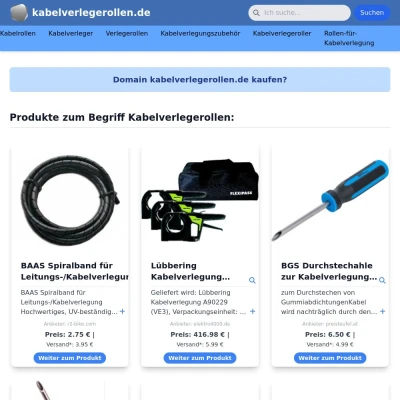 Screenshot kabelverlegerollen.de