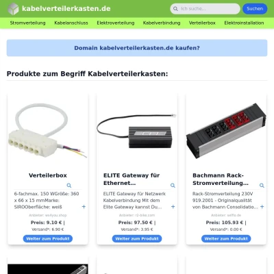 Screenshot kabelverteilerkasten.de