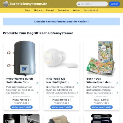 Screenshot kachelofensysteme.de