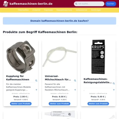 Screenshot kaffeemaschinen-berlin.de