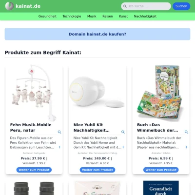 Screenshot kainat.de