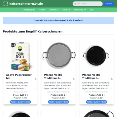 Screenshot kaiserschmarrn24.de