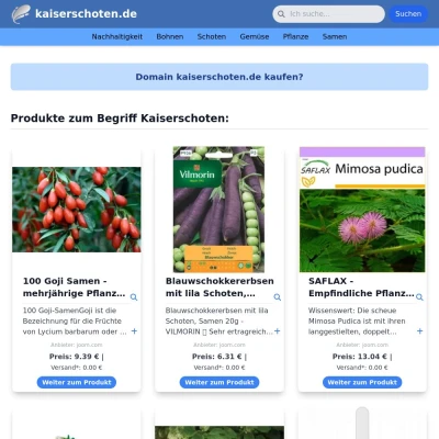 Screenshot kaiserschoten.de