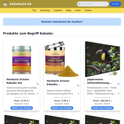 Screenshot kakadu24.de