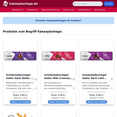 Screenshot kakaoplantage.de