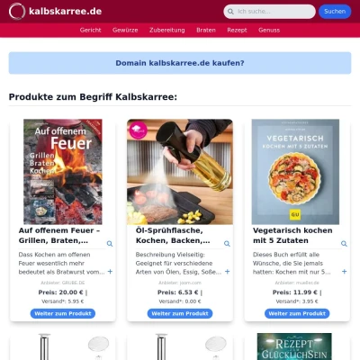 Screenshot kalbskarree.de