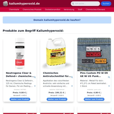 Screenshot kaliumhyperoxid.de