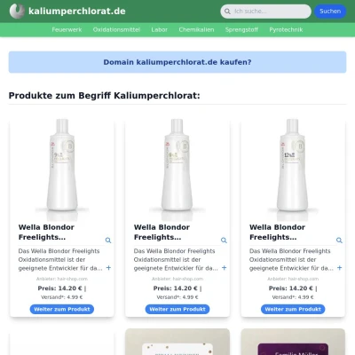 Screenshot kaliumperchlorat.de