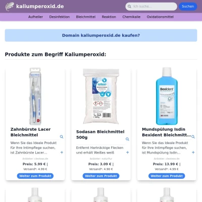 Screenshot kaliumperoxid.de