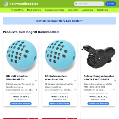 Screenshot kalkwandler24.de