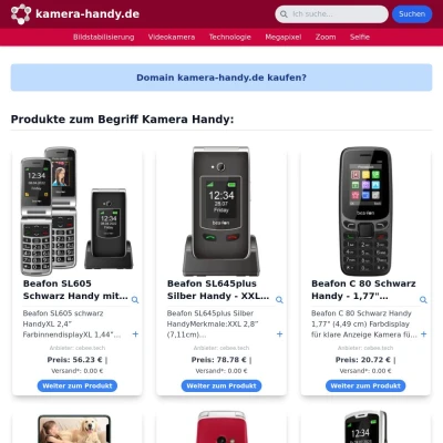 Screenshot kamera-handy.de
