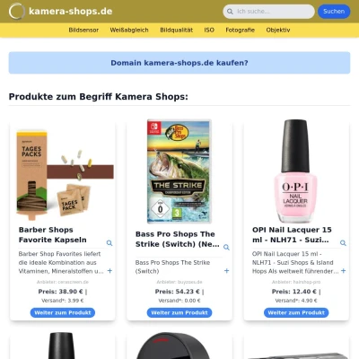 Screenshot kamera-shops.de