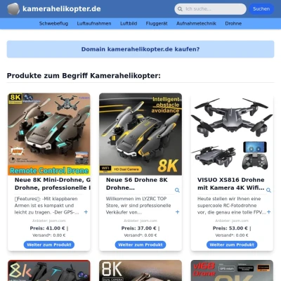 Screenshot kamerahelikopter.de