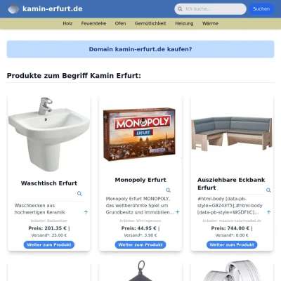 Screenshot kamin-erfurt.de
